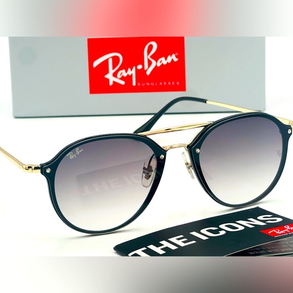 Ray-Ban Other - Ray-Ban Blaze Men’s Sunglasses RB4292 62-14-145 Black/Gold w/ Gradient Grey Lens